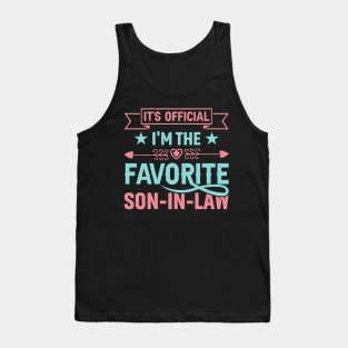 My Son In Law Is My Favorite Child Funny Family Humor Groovy Tank Top